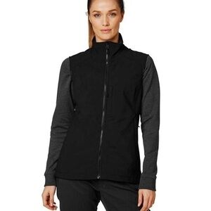 Helly Hansen Women's Paramount Soft shell Full Zip Vest in Black Size Medium NWT